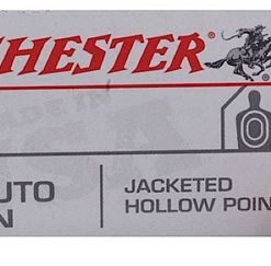 Winchester USA Pistol Ammuntion USA380JHP, 380 ACP, Jacketed Hollow Point (JHP), 95 GR, 955 fps, 50 Rd/bx