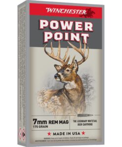 Winchester Super-X Rifle Ammunition X7MMR2, 7 MM Remington Mag, Power-Point, 175 GR, 2860 fps, 20 Rd/bx