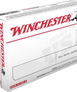 Winchester USA Pistol Ammunition Q4318, 9mm NATO, Full Metal Jacket (FMJ), 124 GR, 1140 fps, 50 Rd/bx