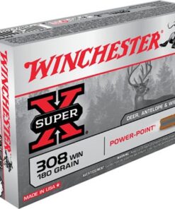 Winchester Power Max Bonded Rifle Ammunition X3086BP, 308 Winchester (7.62 NATO), Power Max Bonded, 180 GR, 2620 fps, 20 Rd/bx