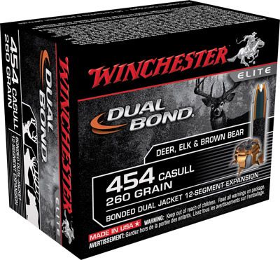 Winchester Supreme Elite Pistol Ammunition S454DB, 454 Casull, Dual Bond, 260 GR, 1800 fps, 20 Rd/bx 1 A13 result 14