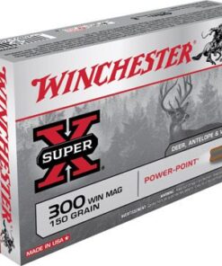 Winchester Super-X Rifle Ammunition X30WM1, 300 Winchester Mag, Power-Point, 150 GR, 3290 fps, 20 Rd/bx