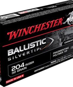 Winchester Supreme Rifle Ammunition SBST204R, 204 Ruger, Ballistic Silvertip, 32 GR, 4050 fps, 20 Rd/bx