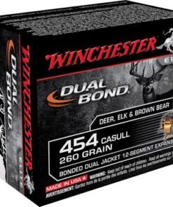Winchester Supreme Elite Pistol Ammunition S454DB, 454 Casull, Dual Bond, 260 GR, 1800 fps, 20 Rd/bx