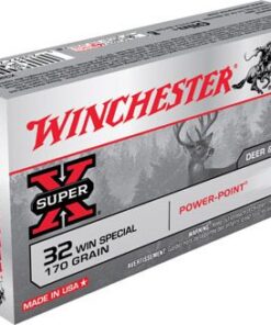 Winchester Super-X Rifle Ammunition X32WS2, 32 Winchester Special, Power-Point, 170 GR, 2250 fps, 20 Rd/bx