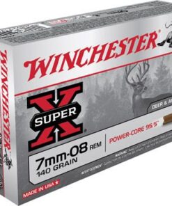 Winchester Power Core Rifle Ammunition X708LF, 7mm-08 Remington, Power Core 95/5 Lead-Free, 140 GR, 2800 fps, 20 Rd/Bx