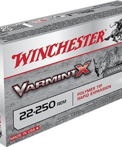 Winchester Varmint X Rifle Ammunition X22250PLF, 22-250 Remington, Lead-Free, 38 GR, 20 Rd/Bx