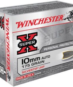 Winchester Super-X Pistol Ammunition X10MMSTHP, 10mm, Silvertip Hollow Point (HP), 175 GR, 1290 fps, 20 Rd/bx