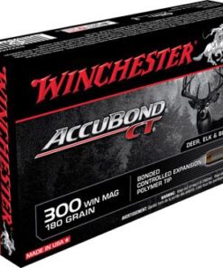 Winchester Supreme Rifle Ammunition S300WMCT, 300 Winchester Mag, AccuBond CT, 180 GR, 2950 fps, 20 Rd/bx