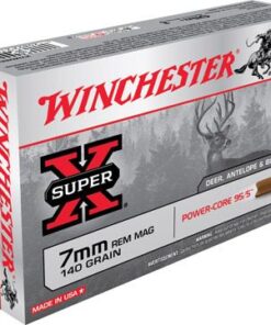 Winchester Rifle Ammunition X7MMRMLF, 7mm Remington Magnum, Power Core 95/5 Lead-Free, 140 GR, 3100 fps, 20 Rd/bx