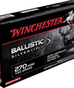 Winchester Supreme Rifle Ammunition SBST2705, 270 WSM, Ballistic Silvertip, 130 GR, 3275 fps, 20 Rd/bx