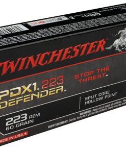 Winchester Rifle Ammunition S223RPDB, 223 Remington, PDX1 Defender, 60 GR, 2750 fps, 20 Rd/bx