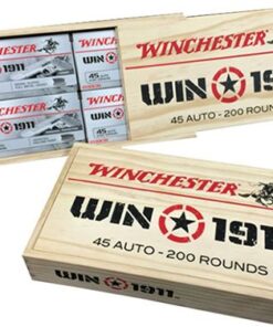 Winchester Win 1911 Pistol Ammo X45W1911, 45 ACP, FMJ & JHP, 230 GR, 880 fps, 400 Rds/case