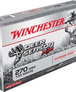 Winchester Deer Season XP Rifle Ammunition X270SDS, 270 WSM, Extreme Point Polymer Tip, 130 GR, 3275 fps, 20 Rd/bx