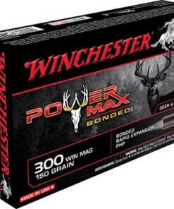 Winchester Super-X Rifle Ammunition X30WM1BP, 300 Winchester Mag, Power Max Bonded, 150 GR, 2960 fps, 20 Rd/bx