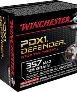 Winchester PDX1 Defender Pistol Ammunition S357MPDB, 357 Magnum, Personal Defense Expandable, 125 GR, 1325 fps, 20 Rd/bx