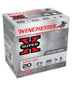 Winchester Super-X 20 Gauge 2-3/4in #8 7/8oz Shotshells - 25 Rounds