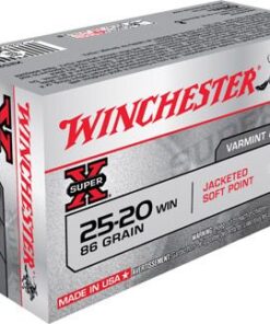 Winchester Super-X Rifle Ammunition X25202, 25-20 Winchester, Soft Point (SP), 86 GR, 1460 fps, 50 Rd/bx