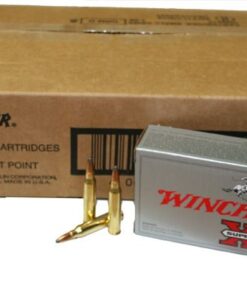 Winchester Super-X Rifle Ammunition X223RCS, 223 Remington, Pointed Soft Point (SP), 55 GR, 3240 fps, 200 Rd Case