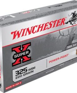 Winchester Super-X Rifle Ammunition X325WSM, 325 WSM, Power-Point, 220 GR, 2840 fps, 20 Rd/bx