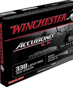 Winchester Supreme Rifle Ammunition S338LCT, 338 Lapua Magnum, Ballistic Silvertip, 300 GR, 2820 fps, 20 Rd/bx