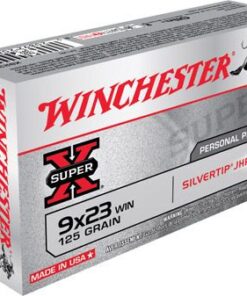 Winchester Super-X Pistol Ammunition X923W, 9mm X 23 MM Winchester, Silvertip Hollow Point (HP), 125 GR, 1450 fps, 50 Rd/bx