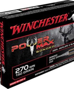Winchester Super-X Power Max Bonded Rifle Ammunition X2704BP, 270 Winchester, Hollow Point (HP), 150 GR, 2850 fps, 20 Rd/bx