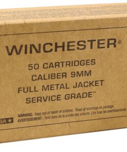 Winchester Service Grade Pistol Ammunition SG40W, 40 S&W, Full Metal Jacket, 165 GR, 50 Rds/Bx