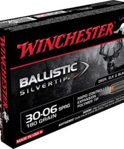 Winchester Supreme Rifle Ammunition SBST3006B, 30-06 Springfield, Ballistic Silvertip, 180 GR, 2750 fps, 20 Rd/bx