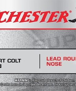 Winchester Super-X Pistol Ammunition X32SCP, 32 Short Colt, Lead Round Nose (RN), 80 GR, 744 fps, 50 Rd/bx
