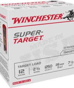 Winchester Super Target 12 Gauge 2-3/4in 1oz #7.5 Target Shotshells - 25 Rounds