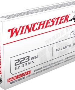 Winchester USA Rifle Ammunition USA223R3, 223 Remington, Full Metal Jacket (FMJ), 62 GR, 3100 fps, 20 Rd/bx