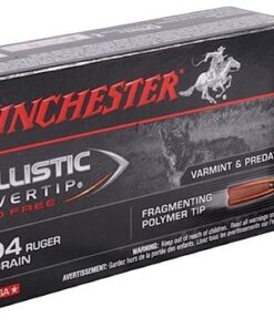 Winchester Supreme Rifle Ammunition S204RLF, 204 Ruger, Ballistic Silvertip Lead-Free, 32 GR, 4050 fps, 20 Rd/bx