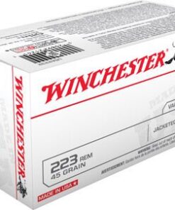 Winchester USA Rifle Ammunition USA2232, 223 Remington, Jacketed Hollow Point (JHP), 45 GR, 3600 fps, 40 Rd/bx