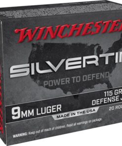 Winchester Silvertip Pistol Ammunition W9MMST, 9mm, Silvertip, 115 GR, 1225 fps, 20 Rd/bx