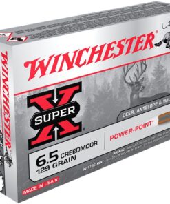 Winchester Super-X Rifle Ammunition X651, 6.5 Creedmoor, Power Point, 129 GR, 2820 fps, 20 Rd/Bx