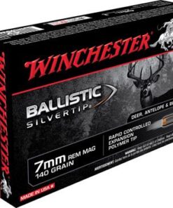 Winchester Supreme Rifle Ammunition SBST7A, 7 MM Remington Mag, Ballistic Silvertip, 140 GR, 3110 fps, 20 Rd/bx