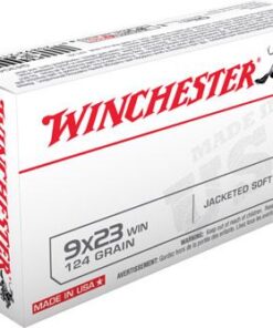 Winchester USA Pistol Ammunition Q4304, 9mm X 23 MM Winchester, Jacketed Soft Point (SP), 124 GR, 1460 fps, 50 Rd/bx