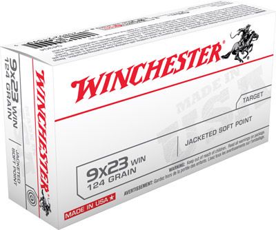 Winchester USA Pistol Ammunition Q4304, 9mm X 23 MM Winchester, Jacketed Soft Point (SP), 124 GR, 1460 fps, 50 Rd/bx 1 A37 result 12