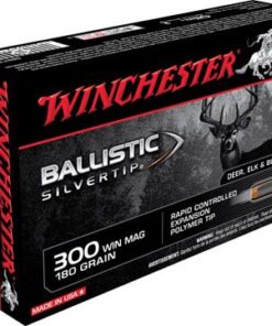 Winchester Supreme Rifle Ammunition SBST300, 300 Winchester Mag, Ballistic Silvertip, 180 GR, 2950 fps, 20 Rd/bx