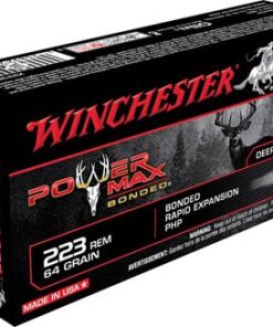 Winchester Rifle Ammunition X223R2BP, 223 Remington, Power Max Bonded, 64 GR, 3020 fps, 20 Rd/bx