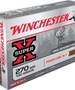Winchester Rifle Ammunition X270WLF, 270 Winchester, Power Core 95/5 Lead-Free, 130 GR, 3060 fps, 20 Rd/bx