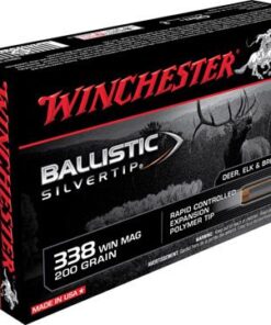 Winchester Supreme Rifle Ammunition SBST338, 338 Winchester Mag, Ballistic Silvertip, 200 GR, 2950 fps, 20 Rd/bx