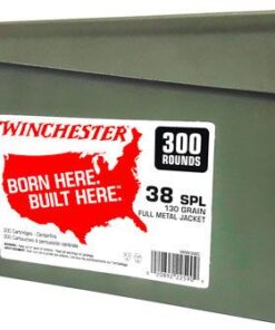 Winchester Pistol Ammunition WW380C, 380 ACP, Full Metal Jacket (FMJ), 95 GR, 955 fps, 350 Rd/Can