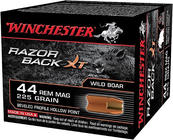 Winchester Razorback XT Ammunition S44MWB, 44 Remington Magnum, Hollow Point (HP), 225 GR, 20 Rd/bx 1 A3 result 15