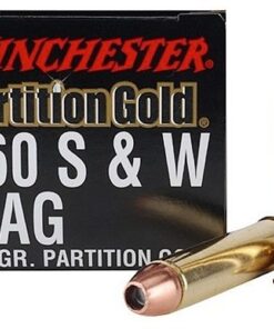 Winchester Supreme Pistol Ammunition SPG460SW, 460 S&W Mag, Partition Gold, 260 GR, 2000 fps, 20 Rd/bx