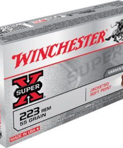 Winchester Super X Rifle Ammunition X223RT, 223 Remington, Lead-Free, 55 GR, 3050 fps, 20 Rd/bx