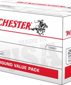 Winchester USA Rifle Ammunition USA223L1, 223 Remington, Full Metal Jacket FMJ, 55 GR, 3240 fps, 150 Rd/bx