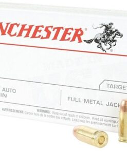 Winchester USA Pistol Ammunition Q4170A1, 45 ACP, Full Metal Jacket (FMJ), 230 GR, 835 fps, 50 Rd/bx