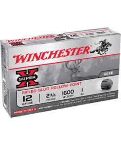 Winchester Super X 12 Gauge 2-3/4in 1oz Slug Shotshells - 5 Rounds
